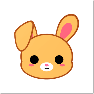 Cute Yellow Rabbit Posters and Art